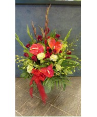Tropical Arrangement with Anthirium- NOT AVAILABLE