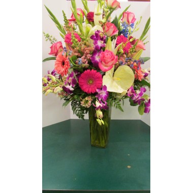 Vase Arrangement, with Mix colors